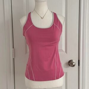 Aspire Size Medium Women’s ActiveWear Y2K Starburst Pink Fitted Tank